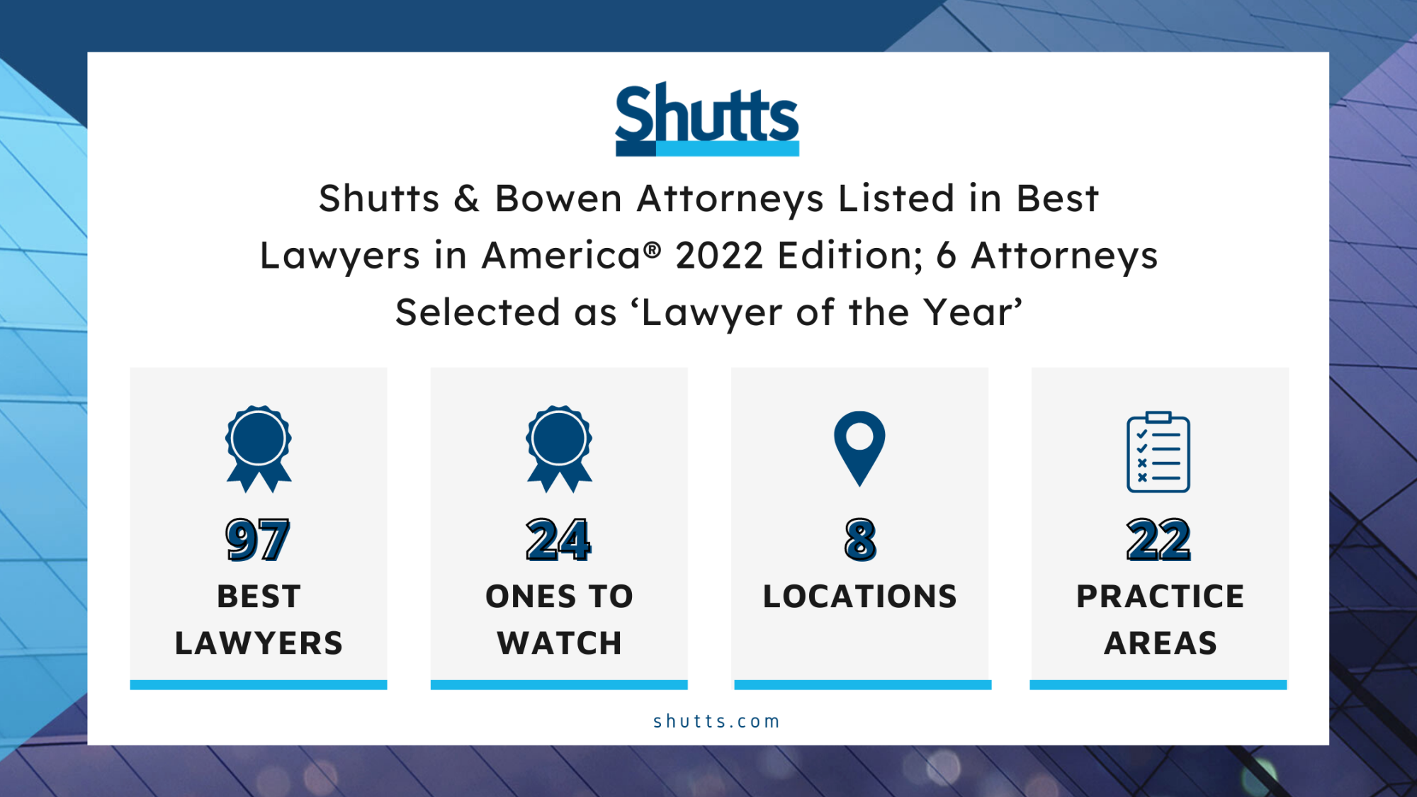 Shutts & Bowen Attorneys Listed in Best Lawyers in America® 2022